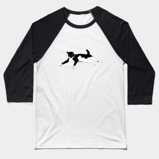 Cute Tuxedo Cat I want to play  Copyright TeAnne Baseball T-Shirt